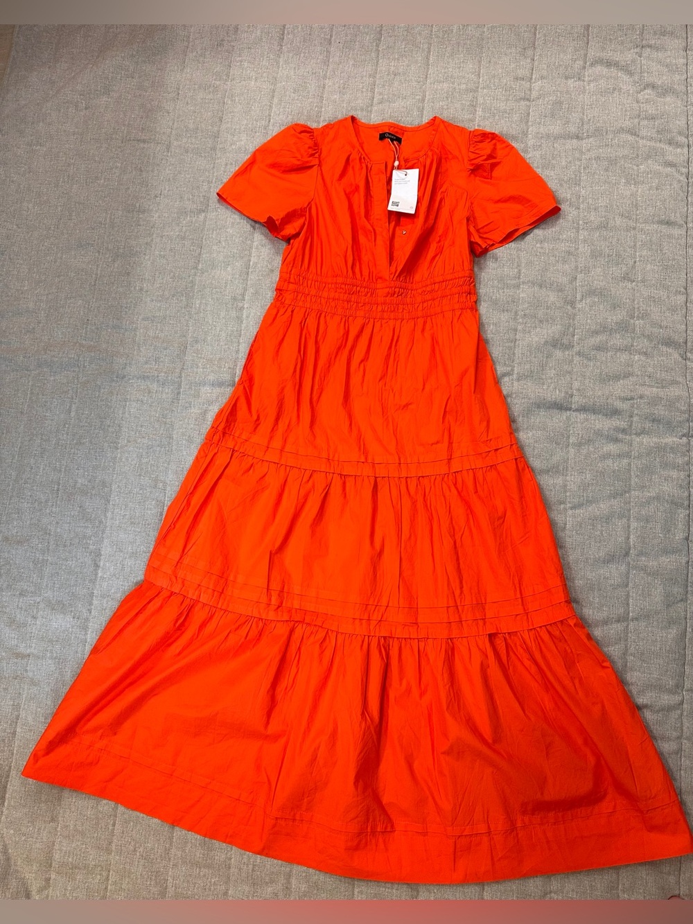 Quince NWT 100% Organic Cotton Tiered Maxi
Dress Women’s size S